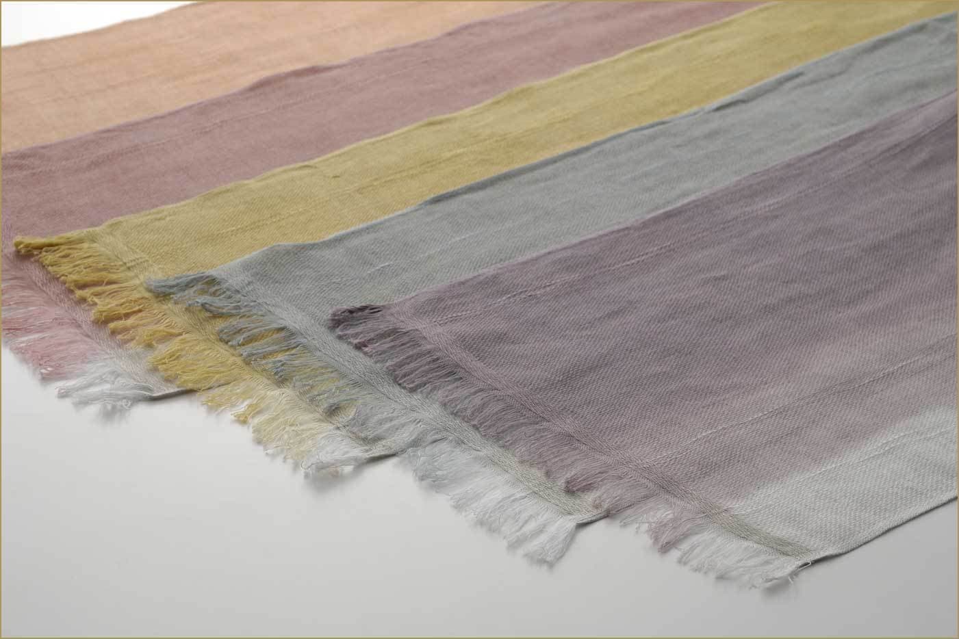 かすみ織リネンコットンマフラー