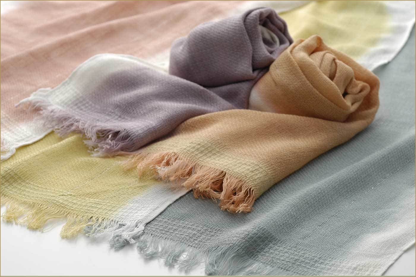 あやめ織シルクコットンマフラー