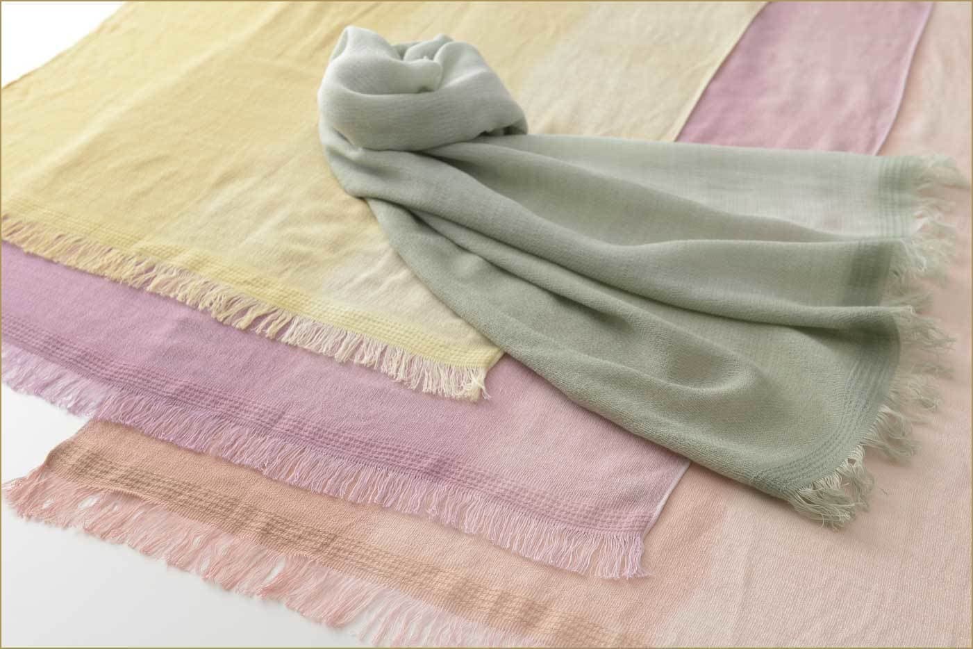 ささら織ウールコットンストール