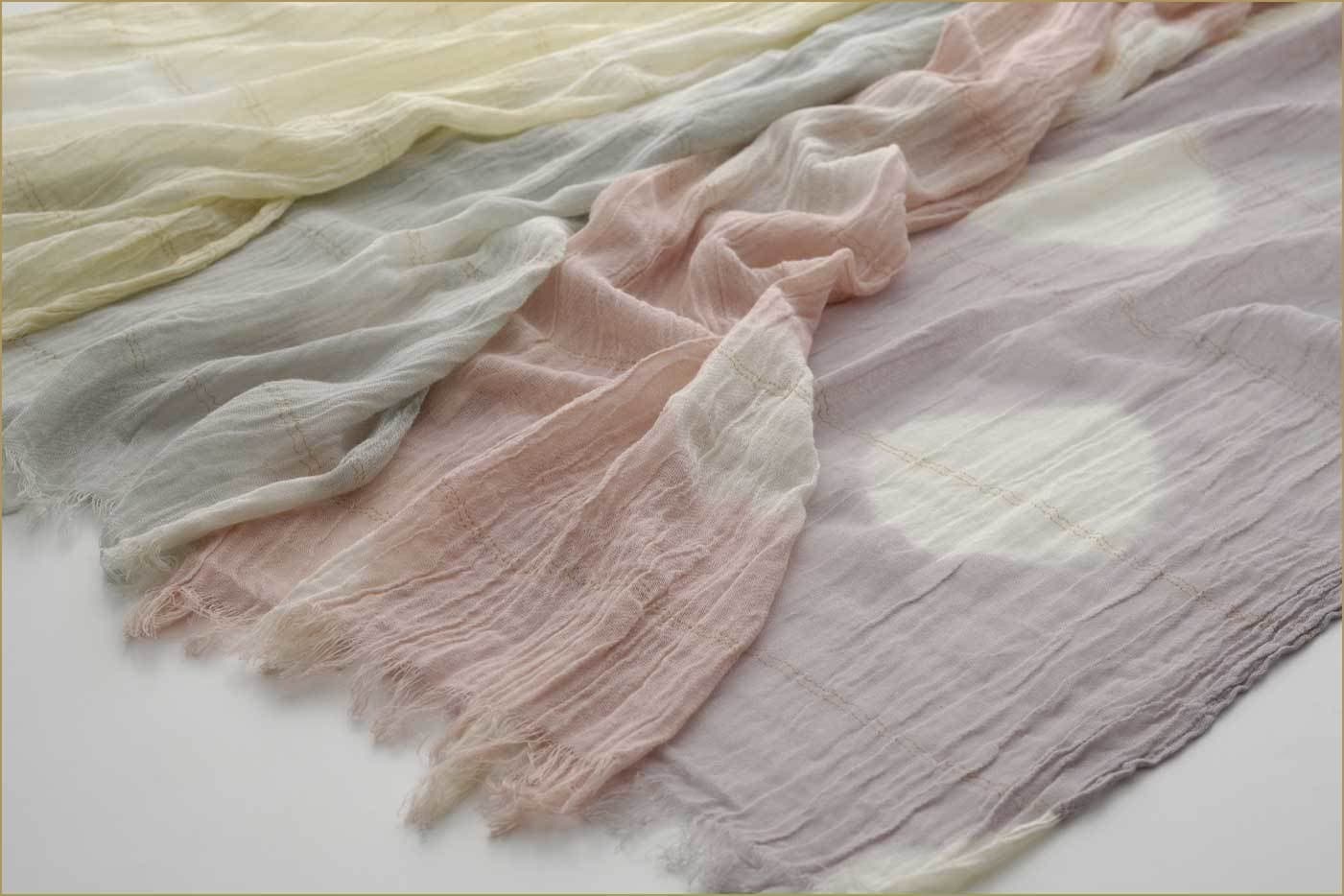 オーガニックコットンドットストール