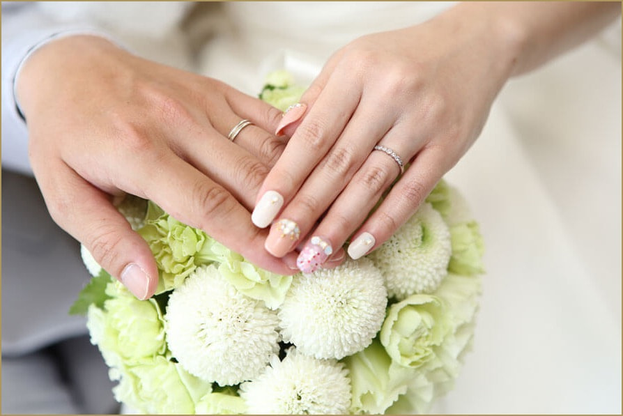 ブーケと結婚指輪